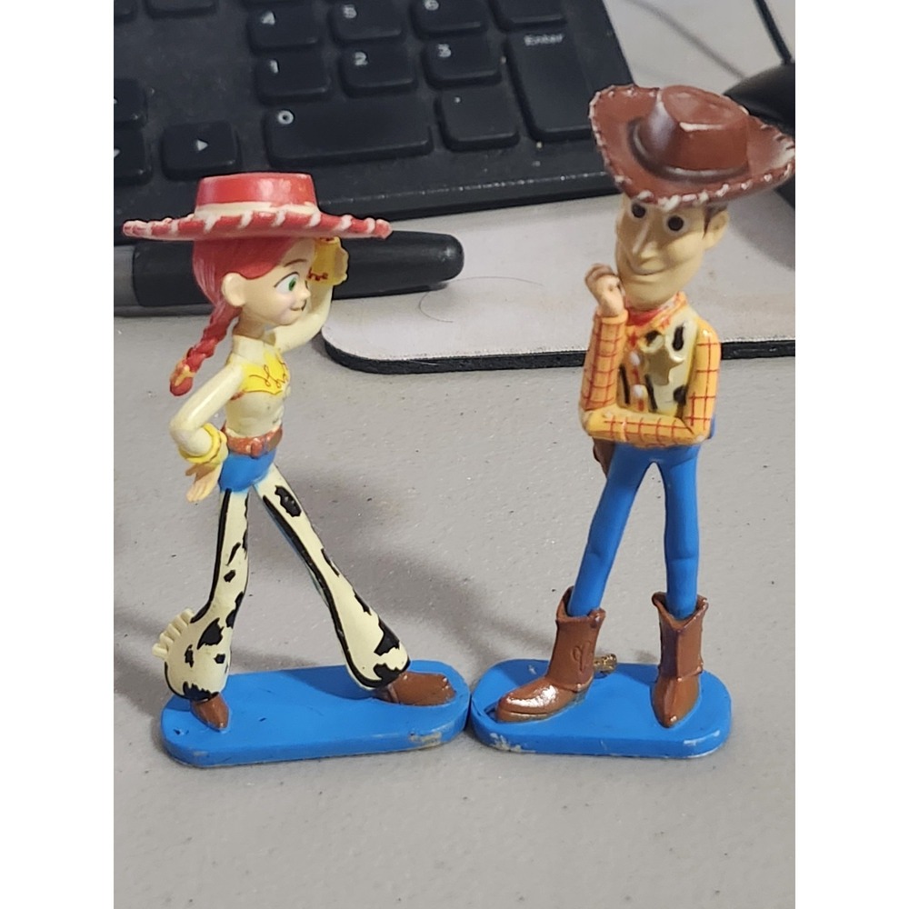 Disney Pixar Toy Story Woody Jessie 3" PVC Figure Collectible Cake Topper